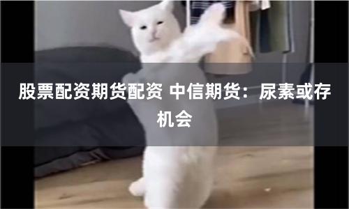 股票配资期货配资 中信期货：尿素或存机会